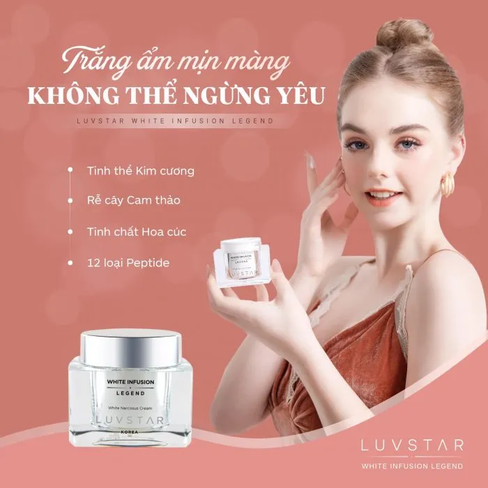 Kem dưỡng Luvstar White Narcissus Cream