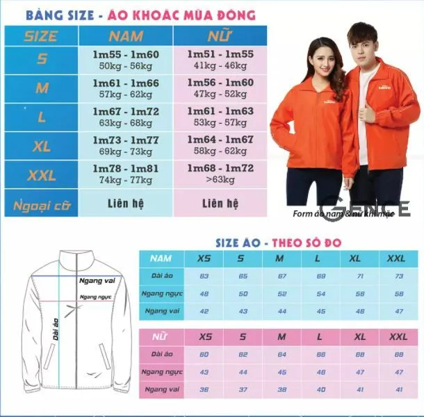 Chuẩn Size l là bao nhiêu kg nữ bao nhiêu kg nam