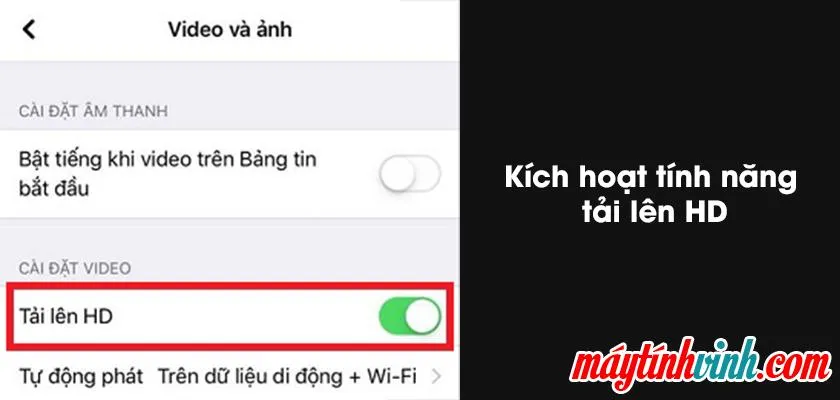 Bạn bật tải lên HD