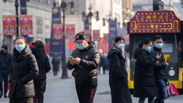 People wearing face masks